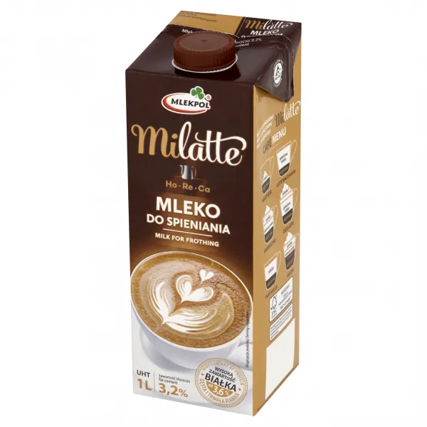 Milatte UHT молоко для кофе 3,2% 1 л - image 1