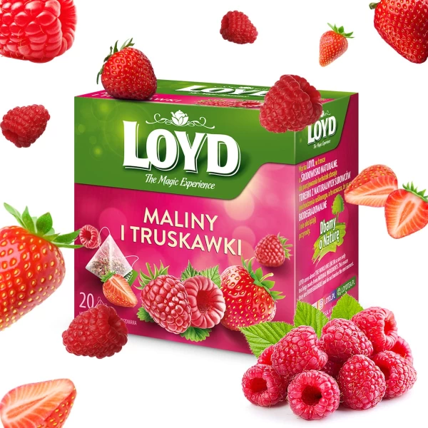 Ceai Loyd Tea zmeura si capsuna 20 buc - image 2