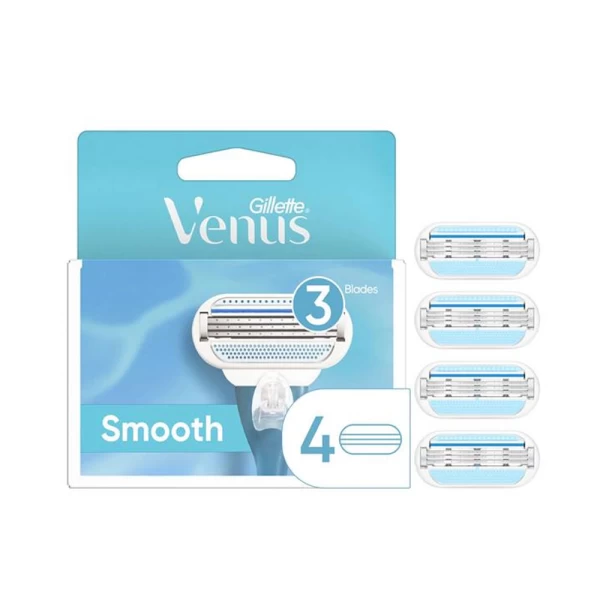 Сменные картриджи для бритья (Лезвия) женские Venus Smooth 4 шт - image 1