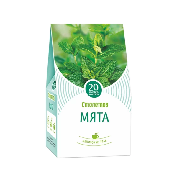 Ceai de plante Stoletov Menta 20 buc - image 1