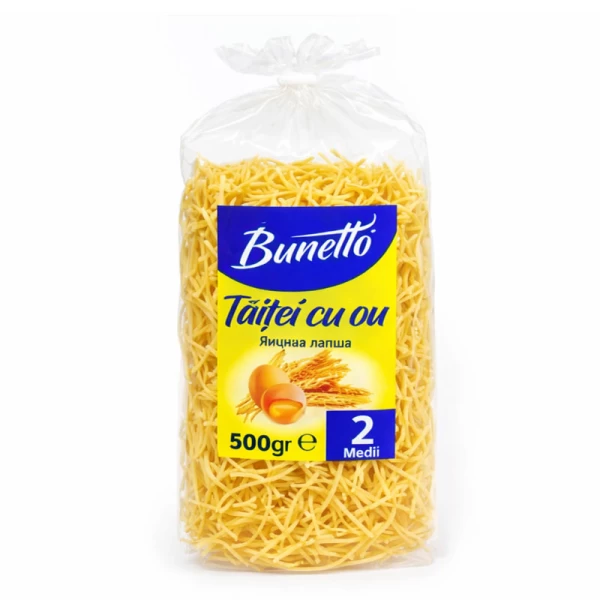 Лапша Bunetto с яйцом СРЕДНЯЯ - №2, 500 г - image 1