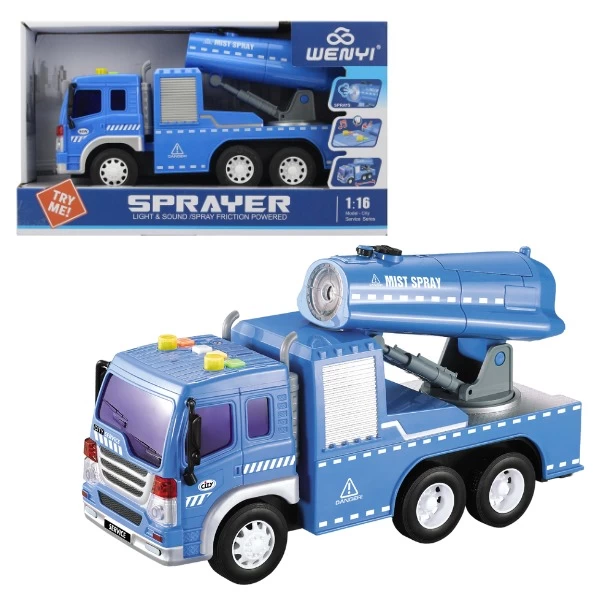 Camion pulverizator cu inertie Wenyi, 1:16 (lumini /sunete) - image 2