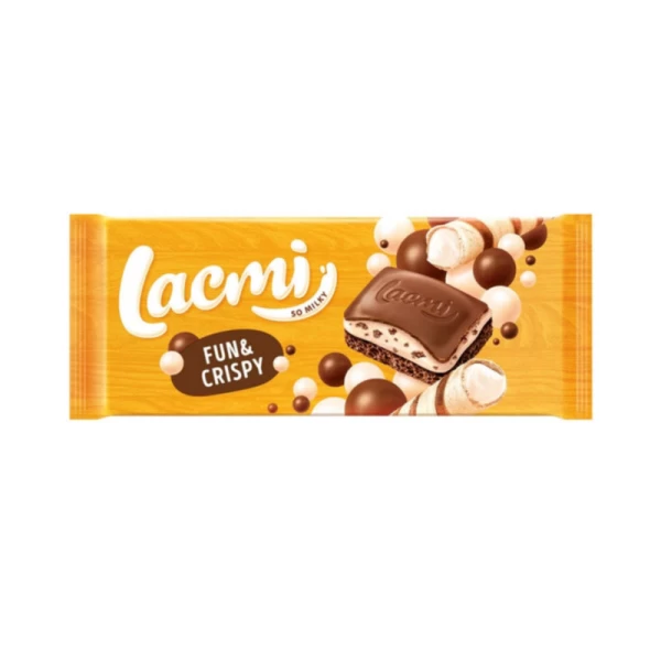 Roshen Ciocolată Lacmi fun si crispy aerata cu crema de lapte 85 g - image 1