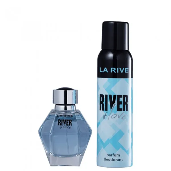Set La Rive Woman River Of Love (apa de parfum100ml+deo 150cm3) - image 2