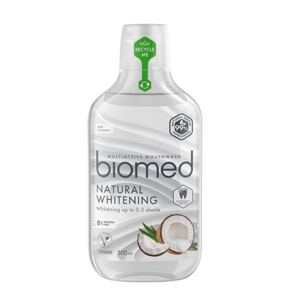 BioMed Apa de gura Natural Whitening 500 ml - image 1