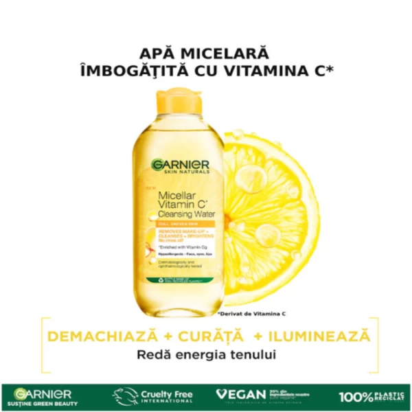 Garnier Apa Micelara 400ml imbogatita cu Vitamina C - image 2