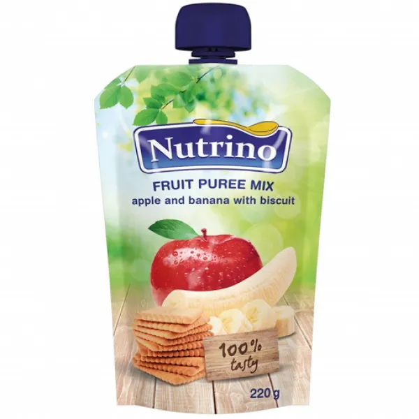 Nutrino Piure din mere, banane si biscuiti 220g (8+ luni) - image 1