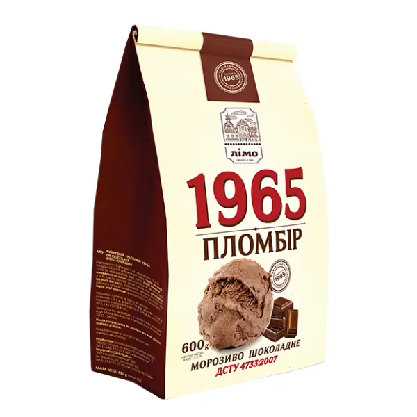 Inghetata Limo 1965 Plombir cu ciocolata 600g pachet de carton - image 1