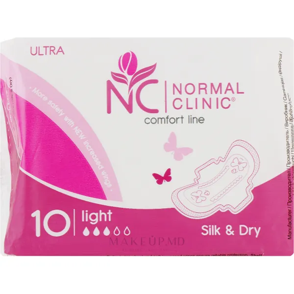 Normal Clinic Absorbante Comfort Ultra Silk&Dry 10buc - image 1