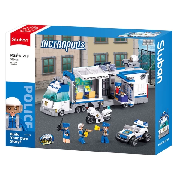 Set de constructie Sectorul de politie mobil, 510 elem. - image 1