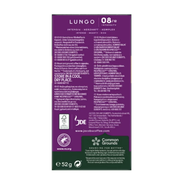 Jacobs Cafea Capsule Lungo Intenso №8 0,57g/10 buc - image 3