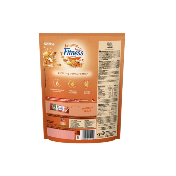 Готовый сухой завтрак Fitness & Fruits из цельной пшеницы с фруктами 225 г - image 2