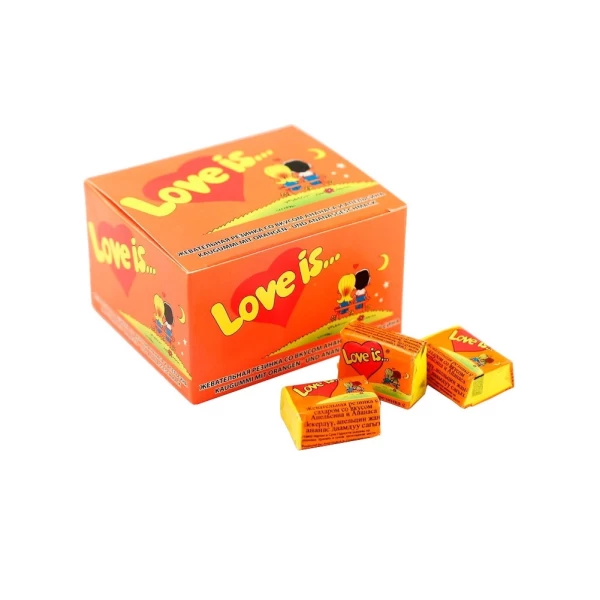 Love'is Guma de mestecat gust ananas si portocala 4.2gr - image 1