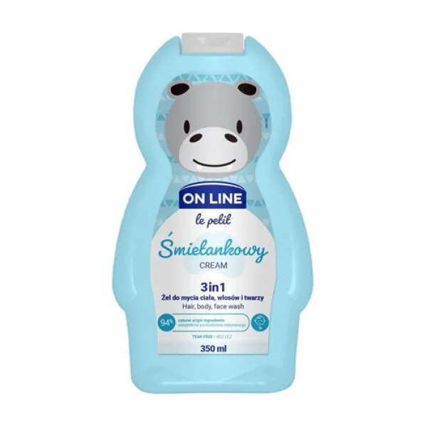 Шампунь-гель детский On Line Le petit 3in1 Cream 350 мл - image 1