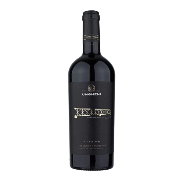 Ungheni Vin rosu sec Cabernet seria bridge sticla 750 ml - image 1