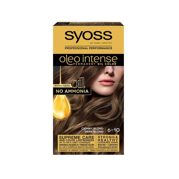 Краска для волос Syoss Oleo Intense 6-10 Темно-Русый - image 1
