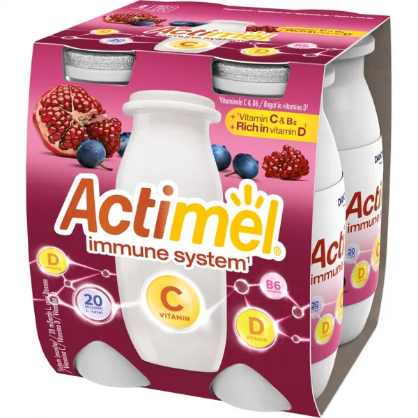 Actimel Iaurt de baut cu afine si suc de rodie 4x100ml - image 2