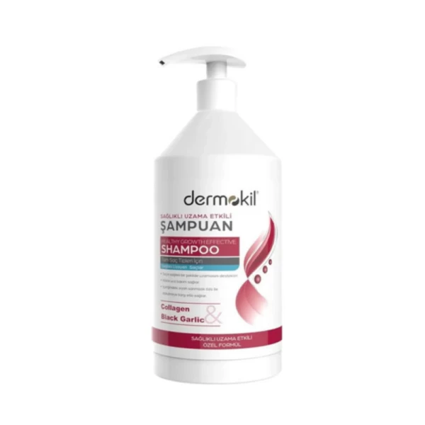 Dermokil sampon 1000 ml pentru cresc Collagen, Black Garlic - image 1