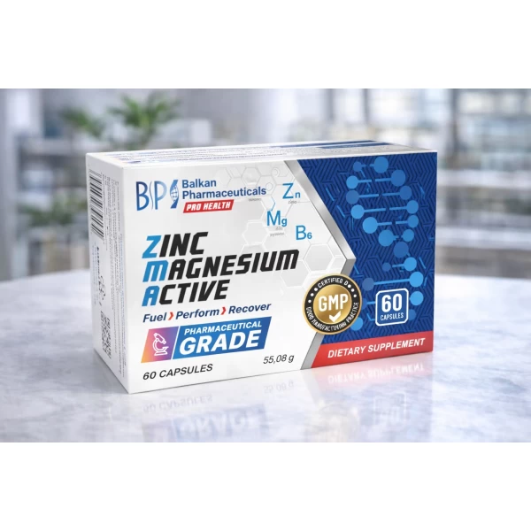 BP Vitamine Zinc Magnesium Active 60cap - image 2