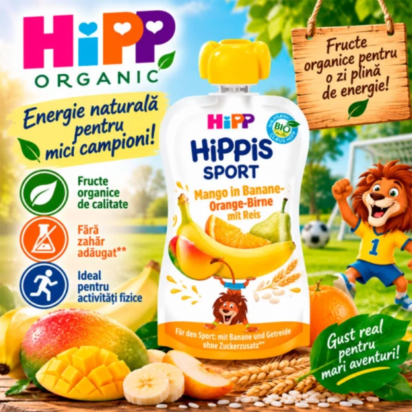 HiPP Sport Surpriză de fructe cu orez (mango, banană, portocală și pară) (12+ luni), 120 g - image 3