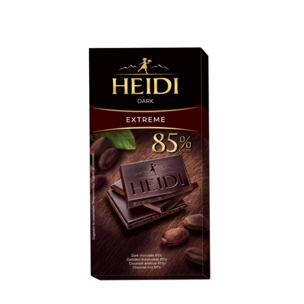 Шоколад темный Heidi Dark Экстрем 85%, 80гр - image 1
