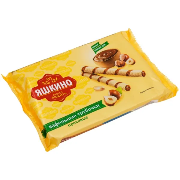 Трубочки вафельные Яшкино Ореховые 190г - image 1