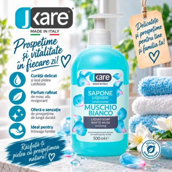 Jkare sapun lichid, Mosc alb, 500 ml - image 2