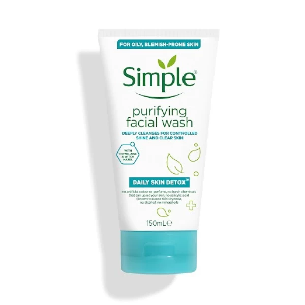 Simple Гель для умывания очищающий Daily skin detox 150мл - image 1