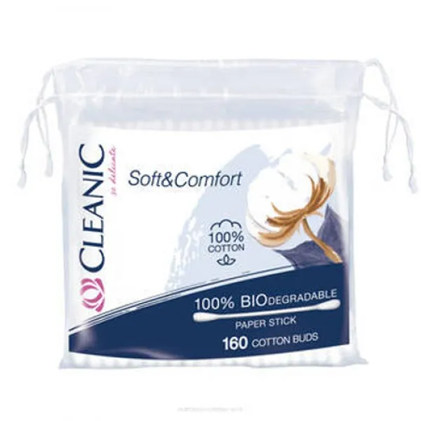 Cleanic Betisoare pentru urechi Soft&Comfort 160 buc - image 1