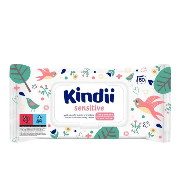 Kindii Sensitive servetele umede pentru copii 60 buc - image 1