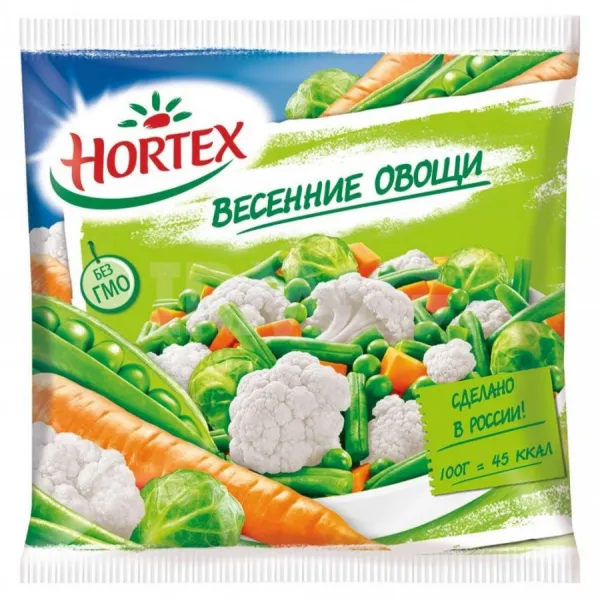 Овощная смесь Hortex Весенние овощи быстрозамороженная 400 г - image 2