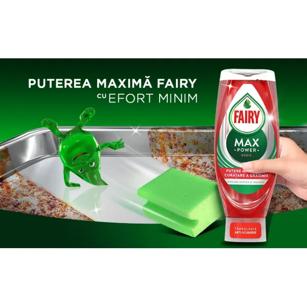 Fairy Detergent de vase Max Power 650ml Pomegranate - image 4