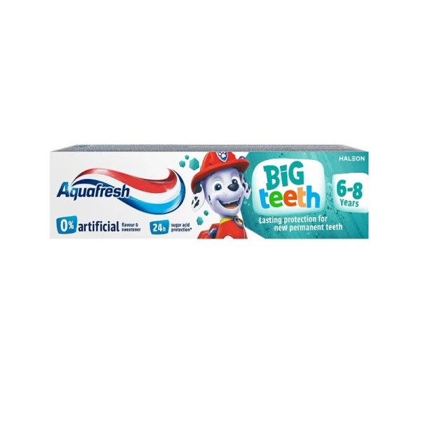 Aquafresh Pasta de dinti pentru copii Big Teeth 6-8 ani, 50ml - image 1