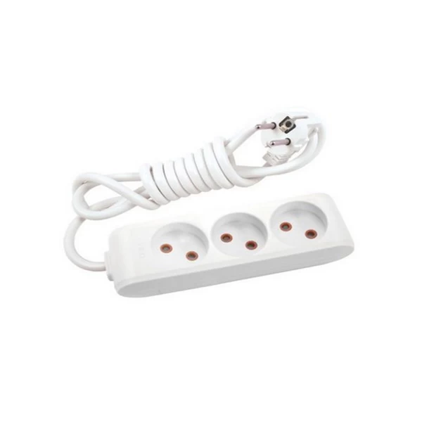 Удлинитель 3 розетки без заземления Multi - Let Viko by Panasonic. 3 м. Белый - image 1