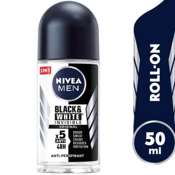 Nivea Men Дезодорант roll-on Black & White Power 50 мл - image 4