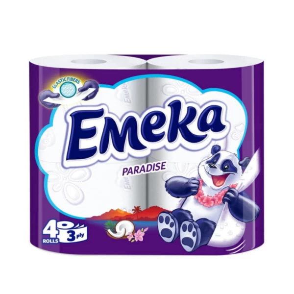 Emeka Hartie igienica, 3 straturi, 4 role Paradise - image 1