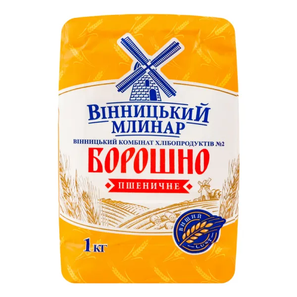 Мука пшеничная Вінницький Млинар м/у 1кг - image 1