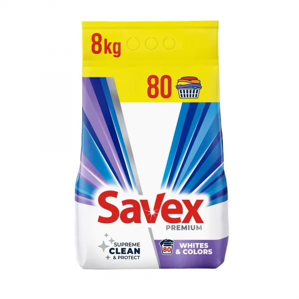 Savex Стиральный порошок 2in1 Whites Colors  8 kg - image 1
