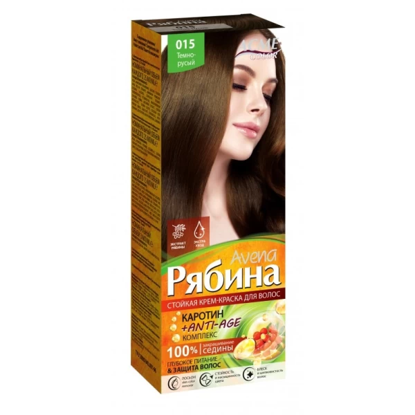 Vopsea pentru par ACME Riabina Avena, 015 - Maro Inchis, 100 ml - image 1