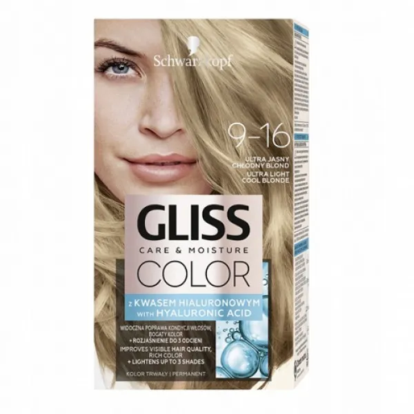 Gliss Color Vopsea de par 9-16 Blond Deschis - image 1