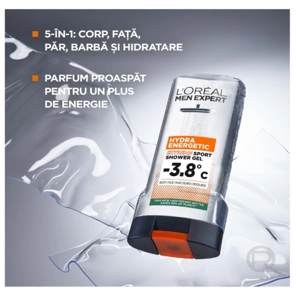 L'Oreal Paris Men Expert Hydra Energetic Extreme Sport освежающий гель для душа для мужчин, тела, ли - image 3