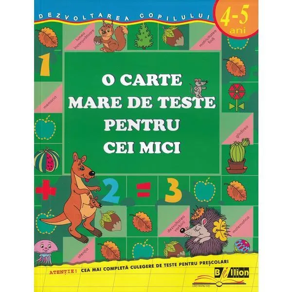 Cartea O carte mare de teste pentu cei mici 4-5 ani - image 1
