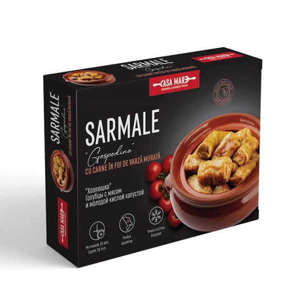Cap Casa Mare Sarmale Gospodina cu carne in foi de varza murata 500g - image 1