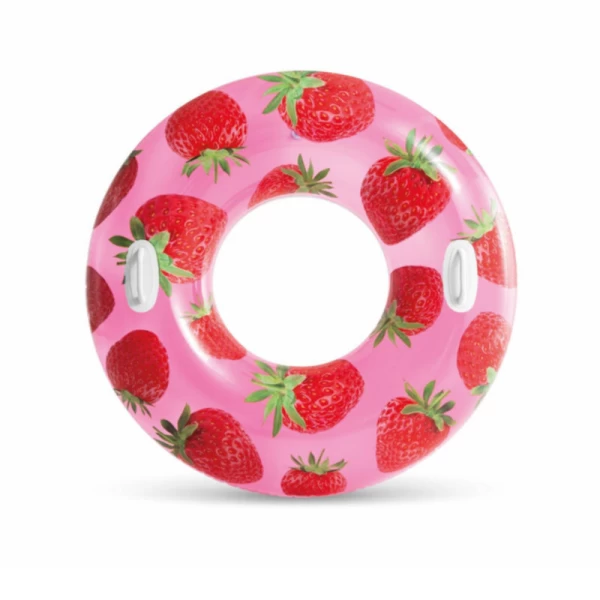 Надувной круг с ручками «Tropical Fruit», 107 см, макс. 80 кг, 3 цвета, от 9 лет, Intex (56261) - image 1