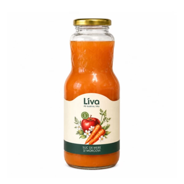 Яблочно-морковный сок Liva 1 л - image 1