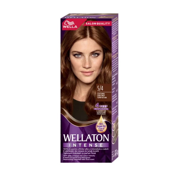 Wellaton Vopsea de par Castaniu 5/4, 110ml - image 1