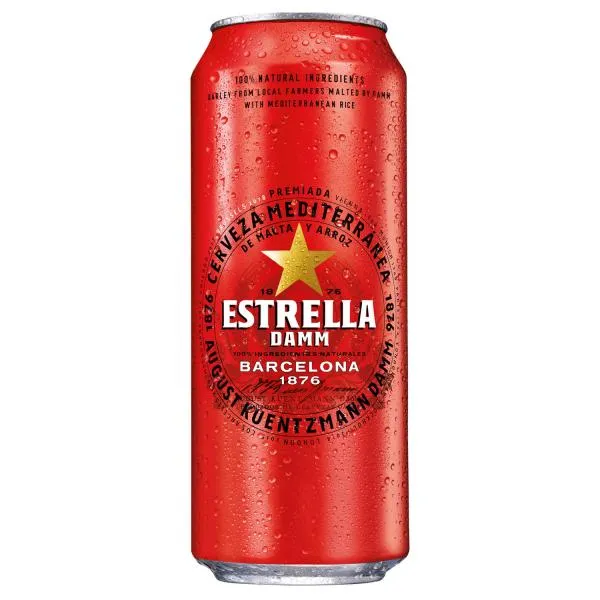 Bere Blonda Estrella Damm Barcelona 500ml Doza - image 1