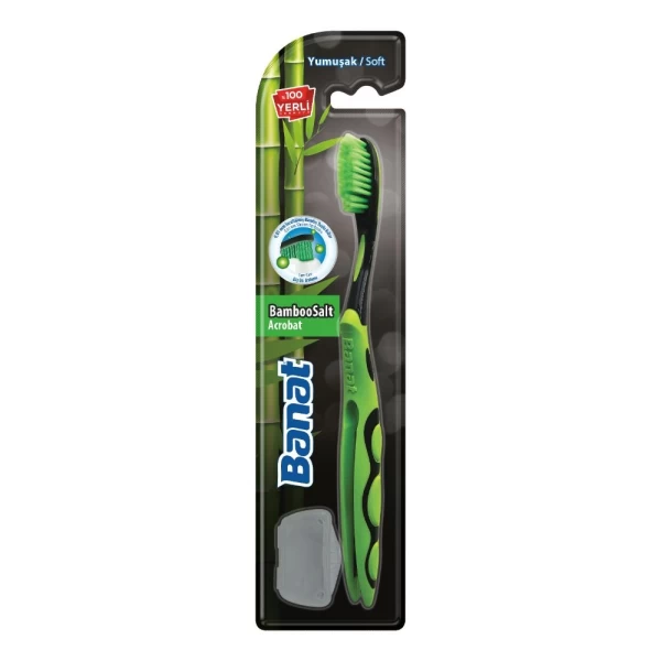 Banat Periuta de dinti Nature Bamboo Salt moale - image 1