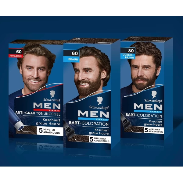 Краска для волос Schwarzkopf Men Perfect 60 натуральный Средне-Каштановый 80 мл - image 6