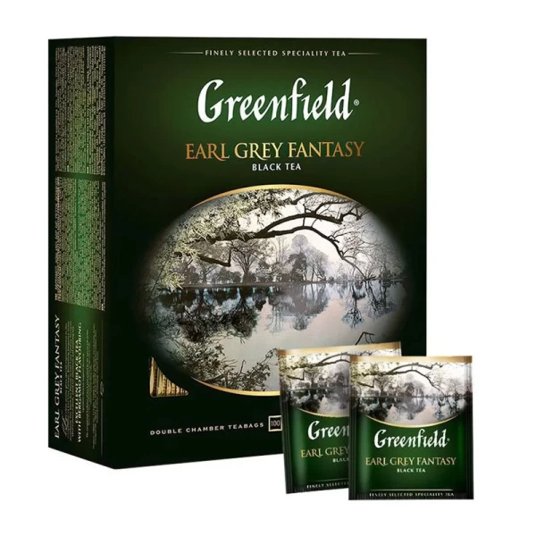 Greenfield Чай черный с бергамотом Earl Grey Fantasy 100p х 2г - image 2